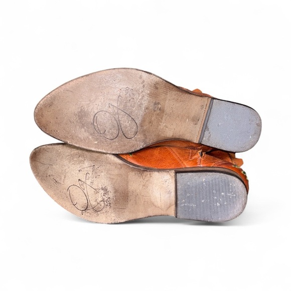 Old Gringo Brown Ankle Boots with Colorful Embroidery - Picture 9 of 13